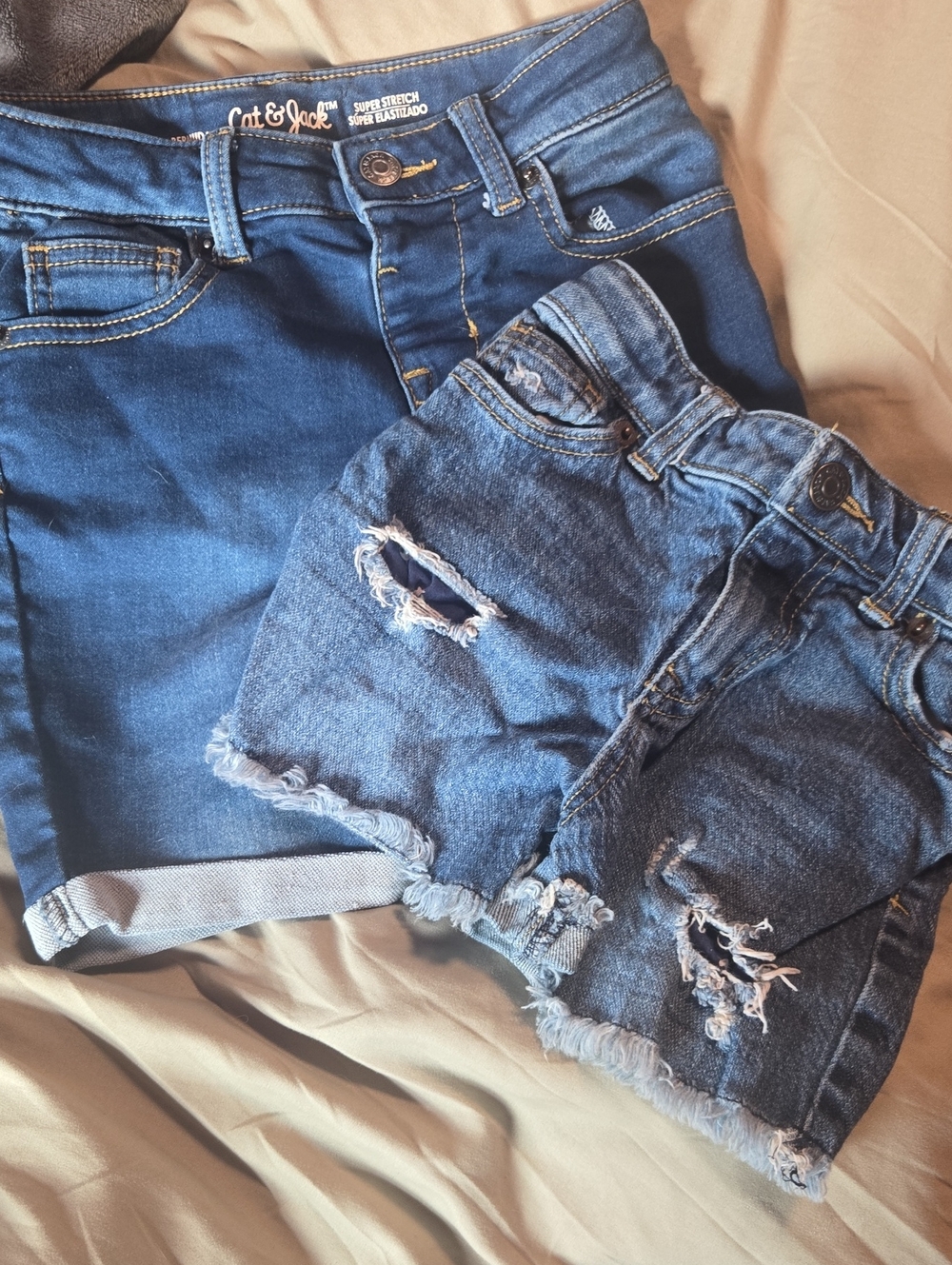 Set Of 2 Cat And Jack Jean Shorts Girls Size 6